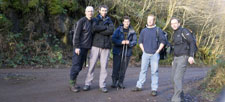 Group photo in car park