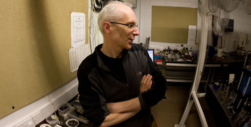 David Turton in ultrfast lab