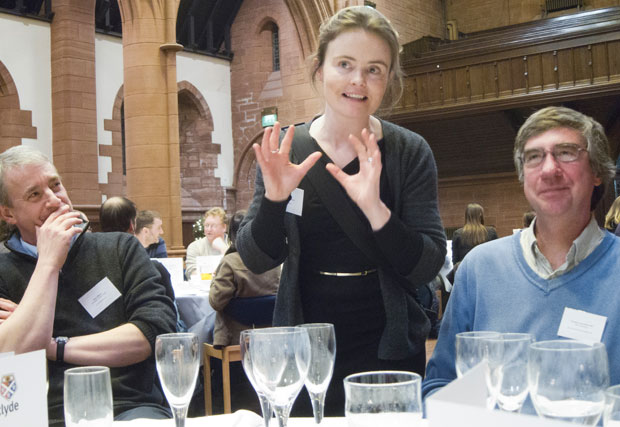  Susan Quinn trying to convince Steve Meech, Charlie Schmuttenmaer, and others that Irish whiskey if preferable over Scottish Whisky... (and failing miserably)