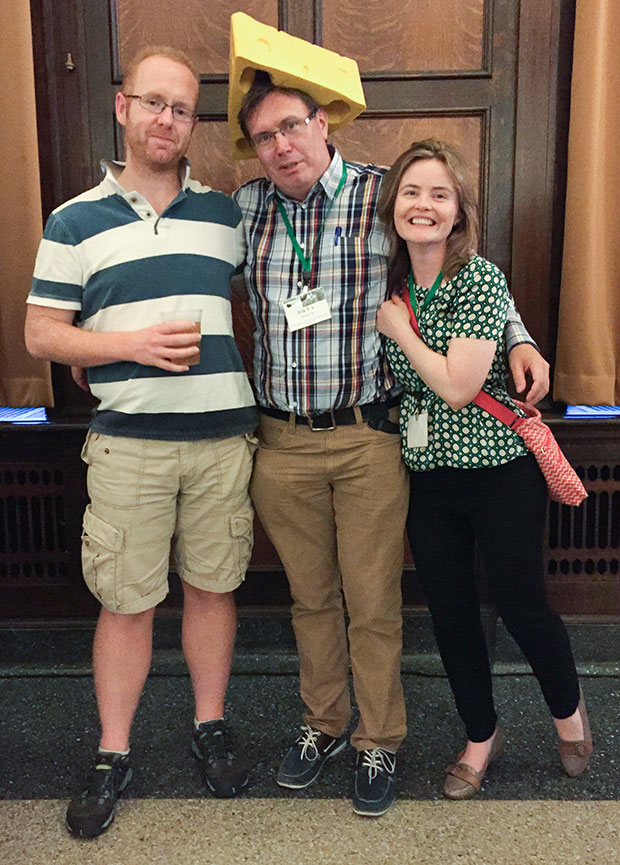 Neil Hunt, Erik Nibbering, and Suan Quinn at TRVS 2015 Madison WI