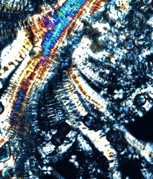 Liquid crystalline phase of an imidazolium room-temperature ionic liquid